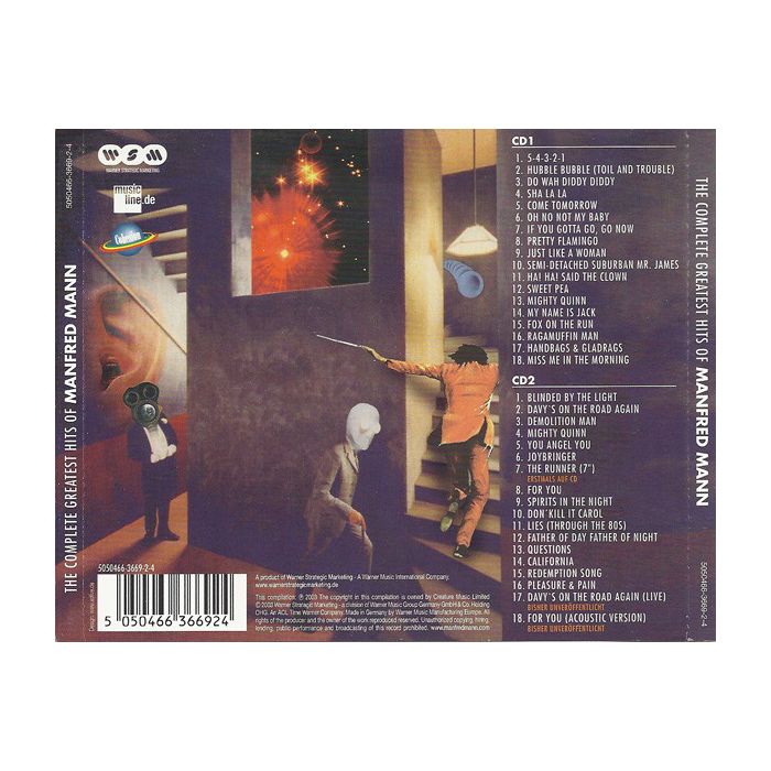Manfred Mann  - The Complete Greatest Hits Of Manfred Mann 1963 - 2003