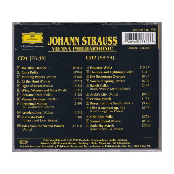 Wiener Philharmoniker - The Best Of Vienna Johann Strauss