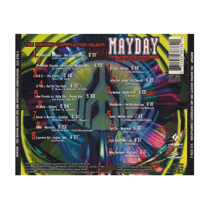Various - Mayday - The Raving Society (We Are Different) - The Mayday-Compilation-Album