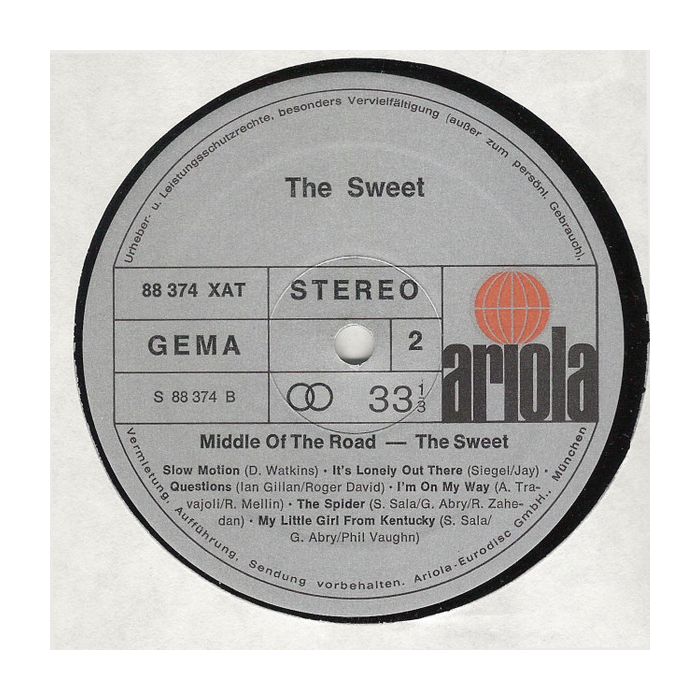 Middle Of The Road , The Sweet - Middle Of The Road - Sweet