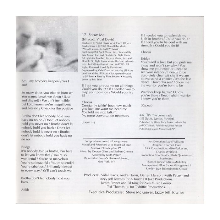 Jill Scott - Who Is Jill Scott? (Words And Sounds Vol. 1)