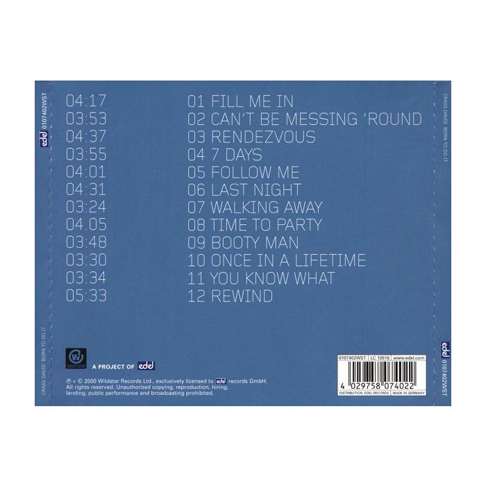 Craig David - Born To Do It
