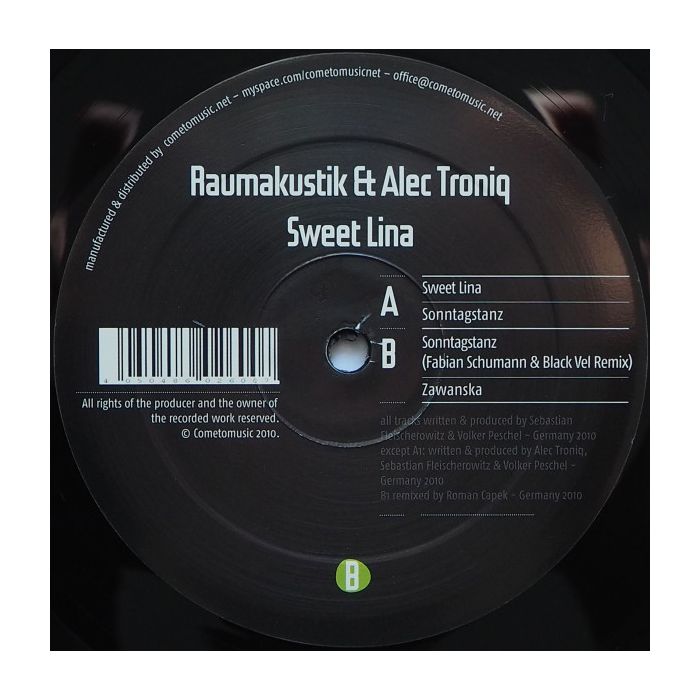 Raumakustik & Alec Troniq - Sweet Lina