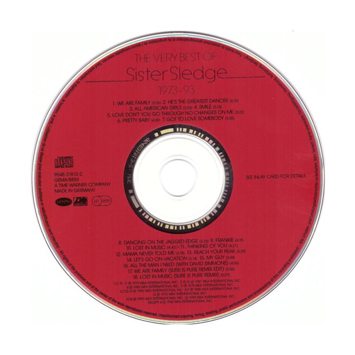 Sister Sledge - The Very Best Of Sister Sledge 1973-93