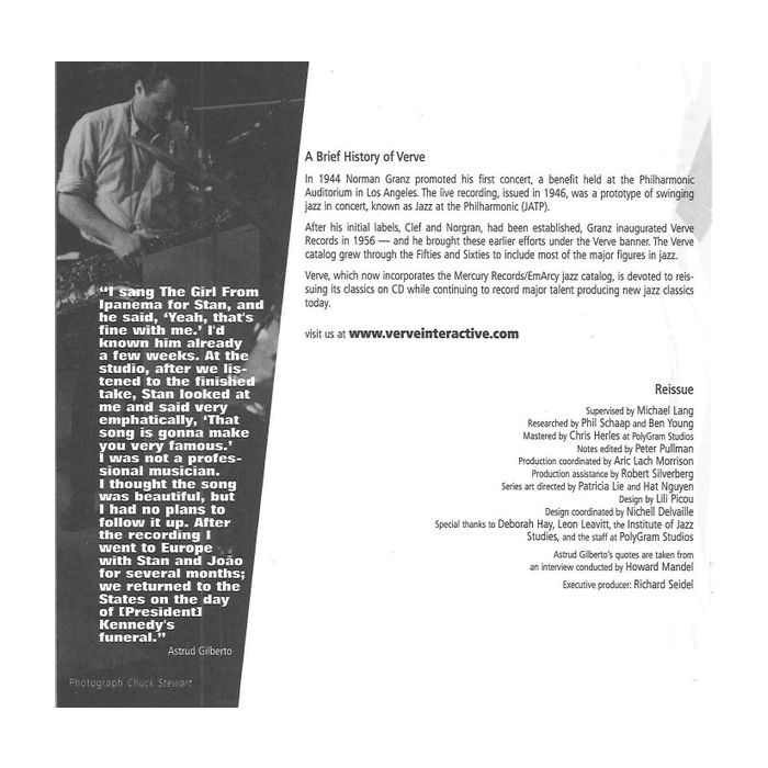 Stan Getz / João Gilberto Featuring Antonio Carlos Jobim - Getz / Gilberto