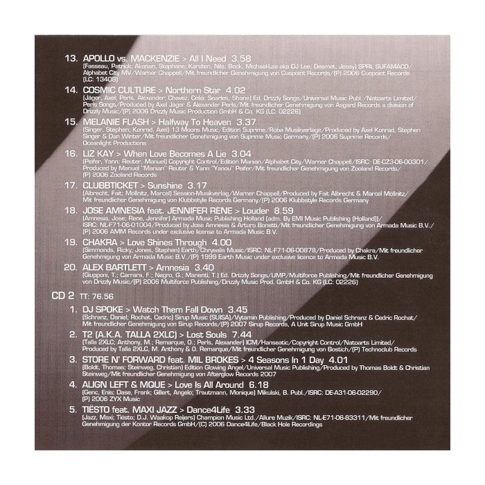 Various - Trance - The Vocal Session 2007 Version 2.0