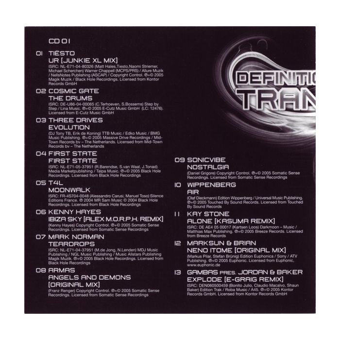 Various - Definition Of Trance Vol.01