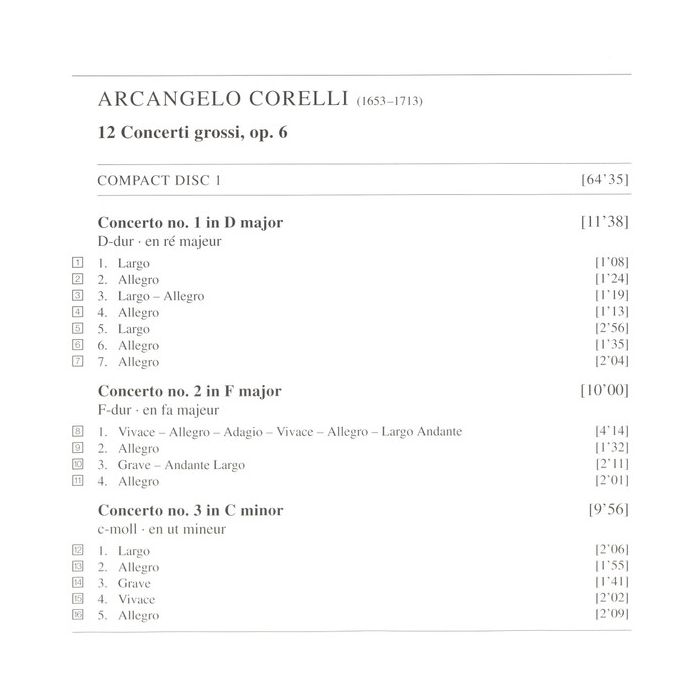 Arcangelo Corelli - The English Concert / Trevor Pinnock - 12 Concerti Grossi, Op. 6