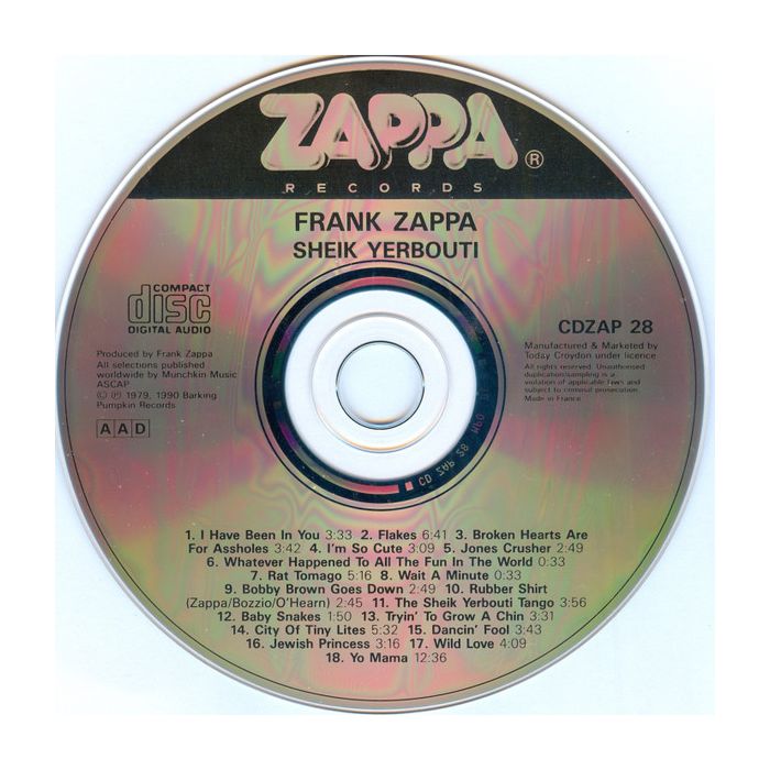 Frank Zappa - Sheik Yerbouti