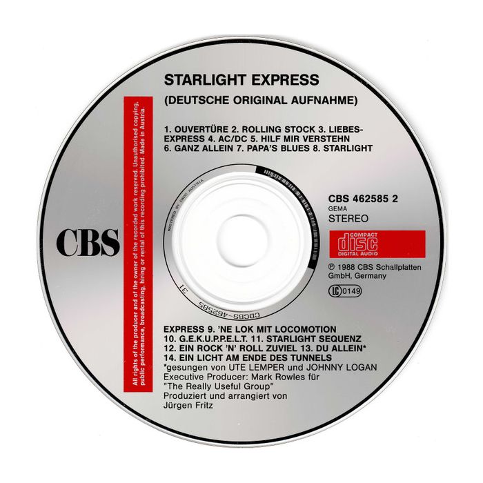 Andrew Lloyd Webber - Starlight Express - Deutsche Originalaufnahme