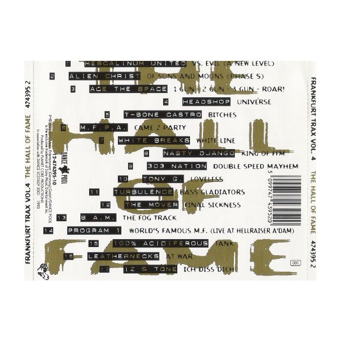 Various - Frankfurt Trax Volume 4 (The Hall Of Fame)