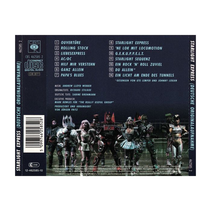 Andrew Lloyd Webber - Starlight Express - Deutsche Originalaufnahme