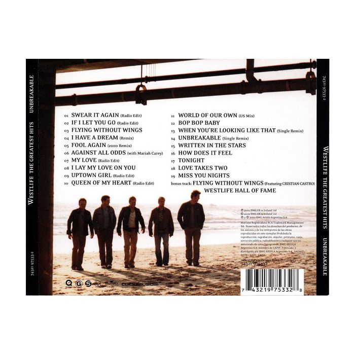 Westlife - Unbreakable - The Greatest Hits Vol. 1