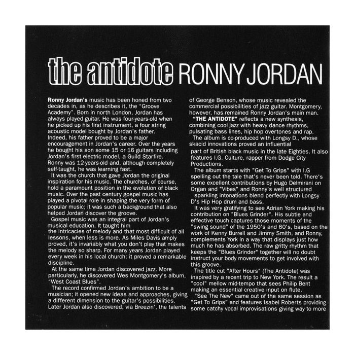 Ronny Jordan - The Antidote