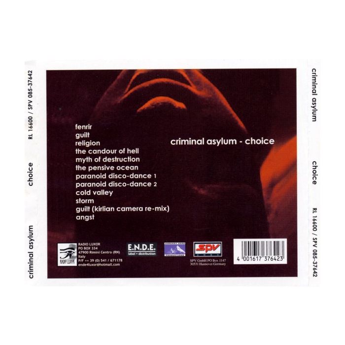 Criminal Asylum - Choice