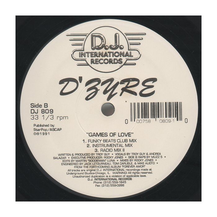 D'Zyre - Games Of Love