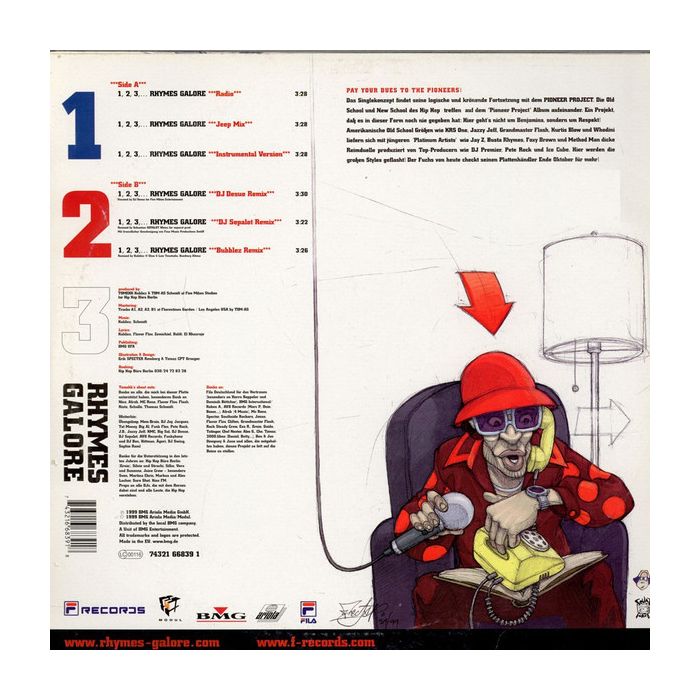 DJ Tomekk vs Grandmaster Flash - 1, 2, 3,... Rhymes Galore