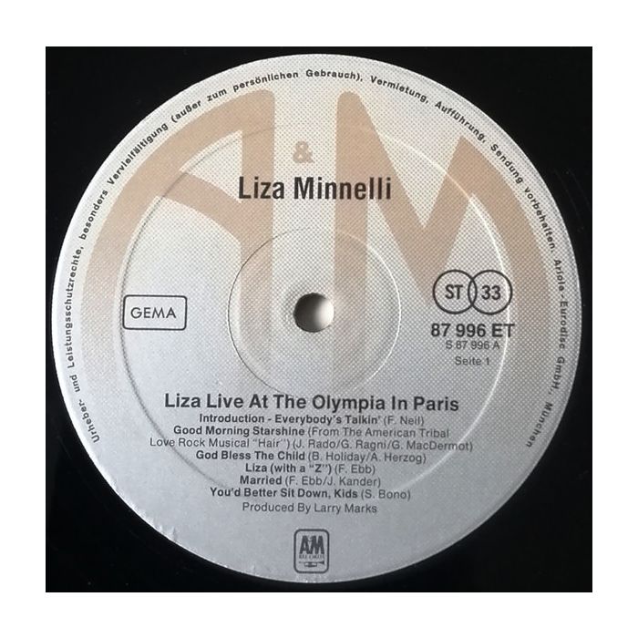 Liza Minnelli - Live At The Olympia In Paris