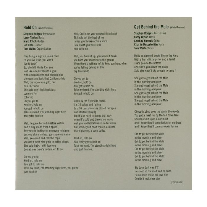 Tom Waits - Mule Variations