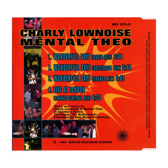 Charly Lownoise & Mental Theo - Wonderfull Days