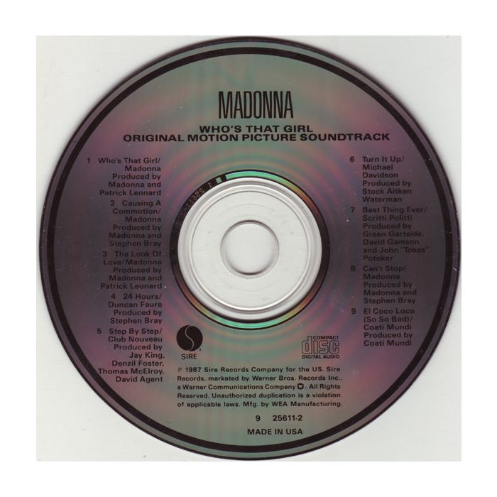 Madonna - Who's That Girl (Original Motion Picture Soundtrack)