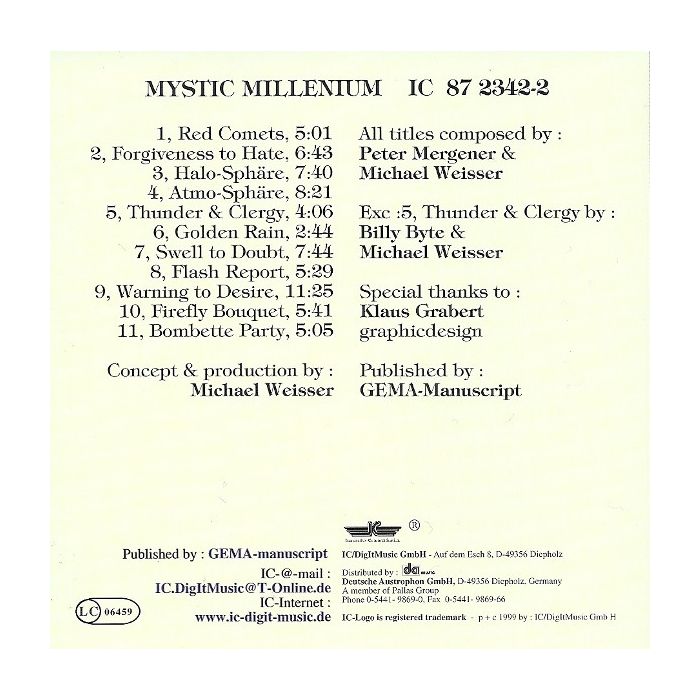 Software - Mystic Millenium Music Vol. 1