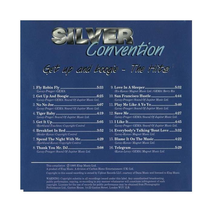Silver Convention - Get Up And Boogie - The Hits