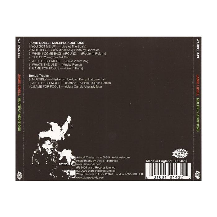 Jamie Lidell - Multiply Additions