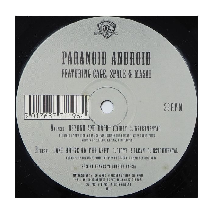 Paranoid Android - Beyond And Back