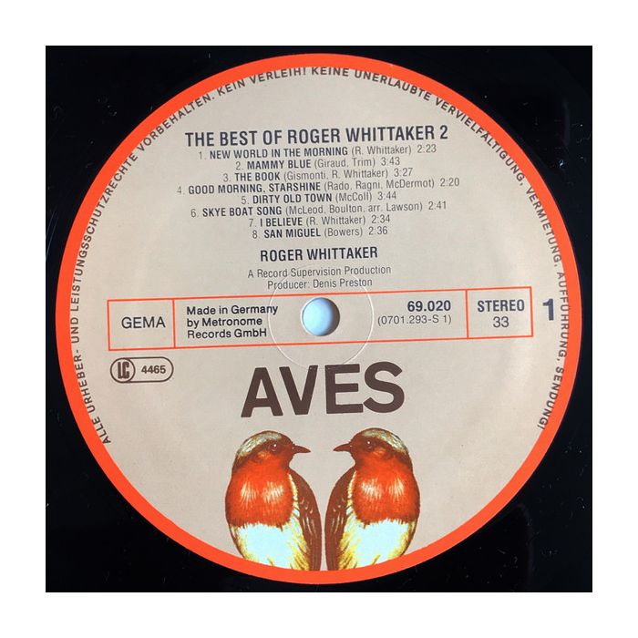 Roger Whittaker - The Best Of Roger Whittaker 2