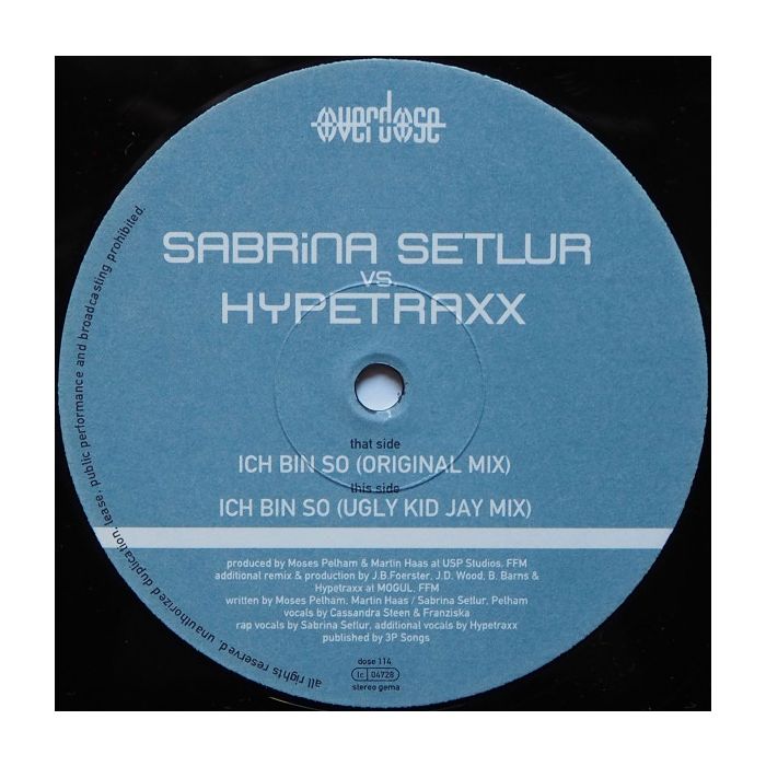 Sabrina Setlur vs. Hypetraxx - Ich Bin So