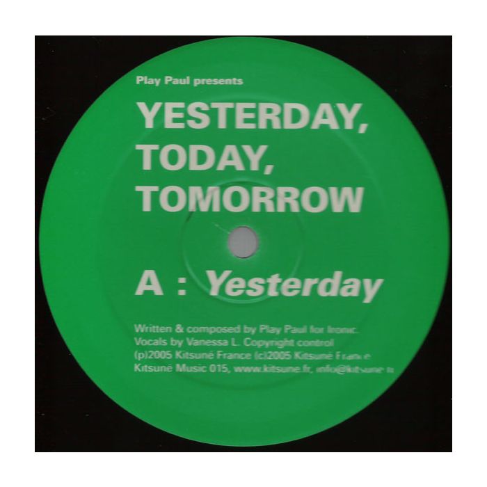 Play Paul - Yesterday, Today, Tomorrow