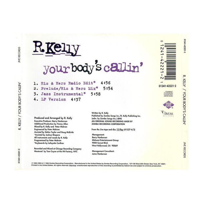 R. Kelly - Your Body's Callin' (The Remixes)