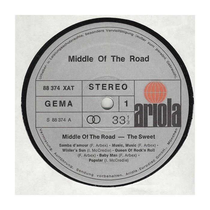 Middle Of The Road , The Sweet - Middle Of The Road - Sweet