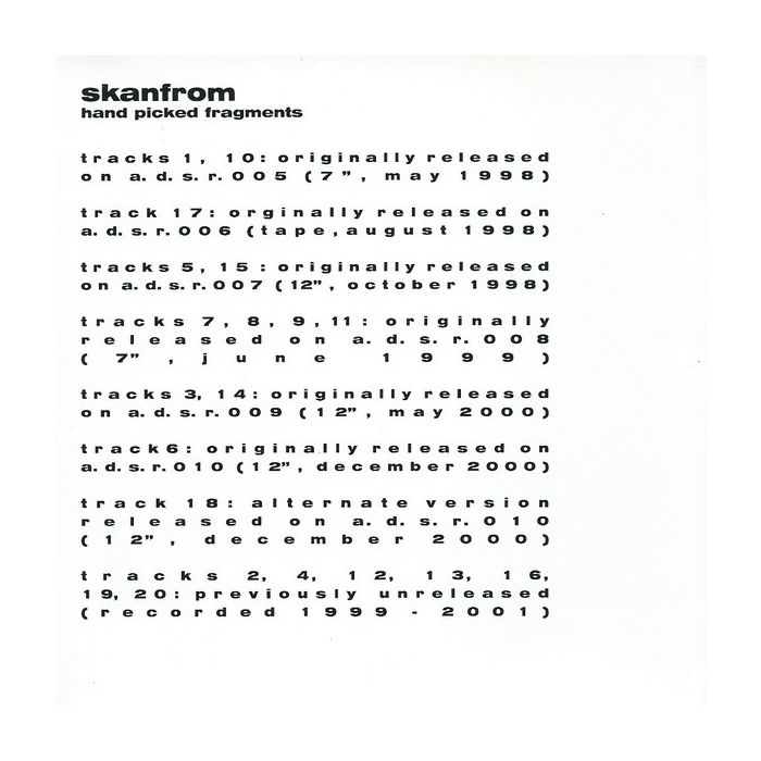 Skanfrom - Hand-Picked Fragments