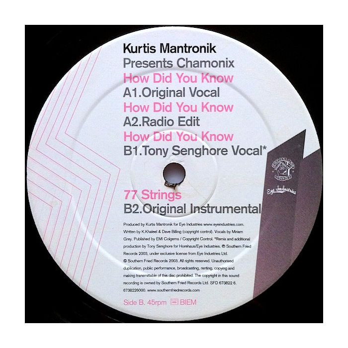 Kurtis Mantronik Presents Chamonix - How Did You Know