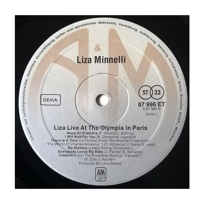 Liza Minnelli - Live At The Olympia In Paris