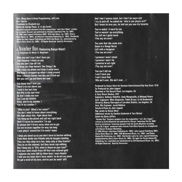 John Legend - Get Lifted