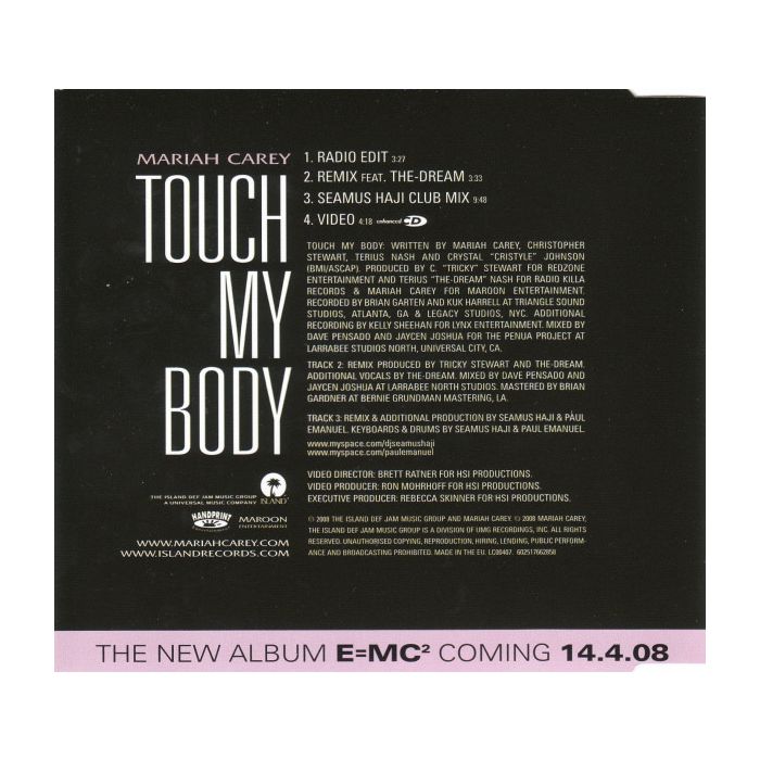 Mariah Carey - Touch My Body