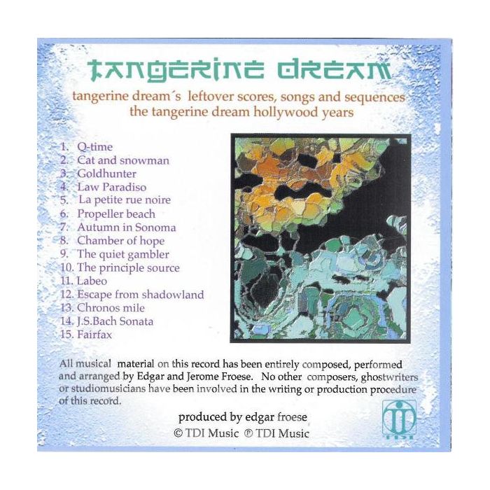 Tangerine Dream - The Hollywood Years Vol. 1
