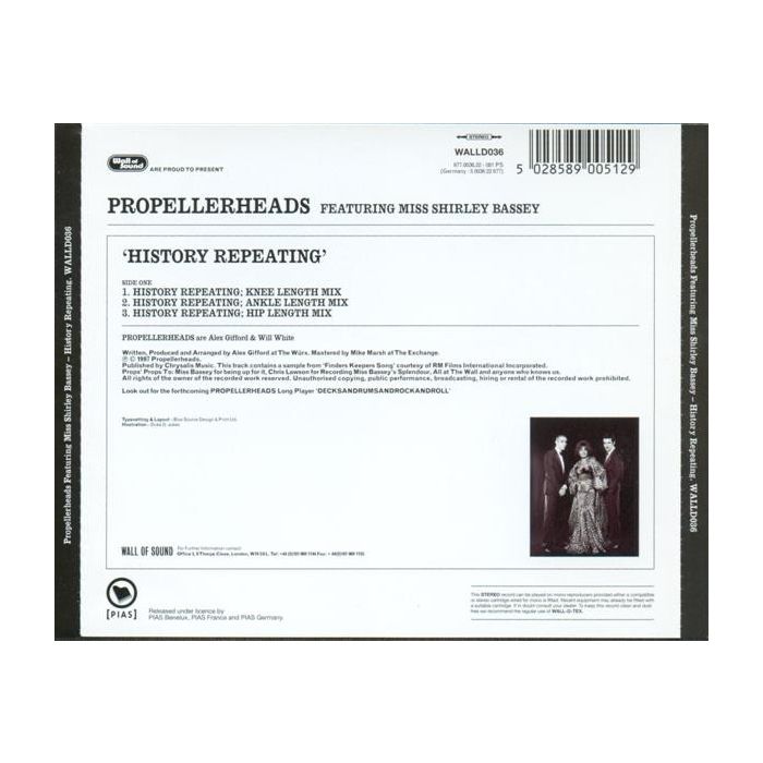 Propellerheads Featuring Shirley Bassey - History Repeating