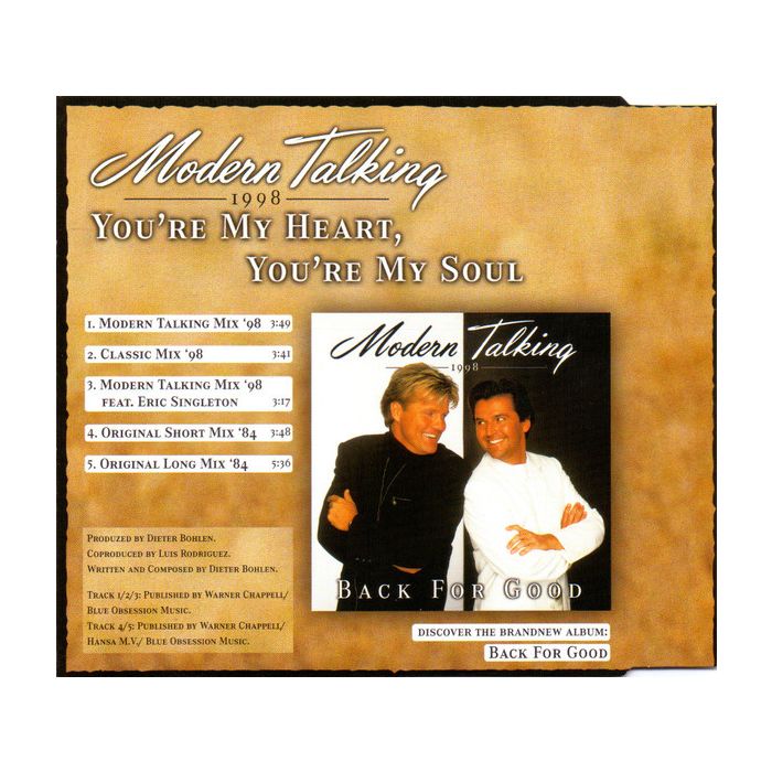 Modern Talking - You're My Heart, You're My Soul 1998