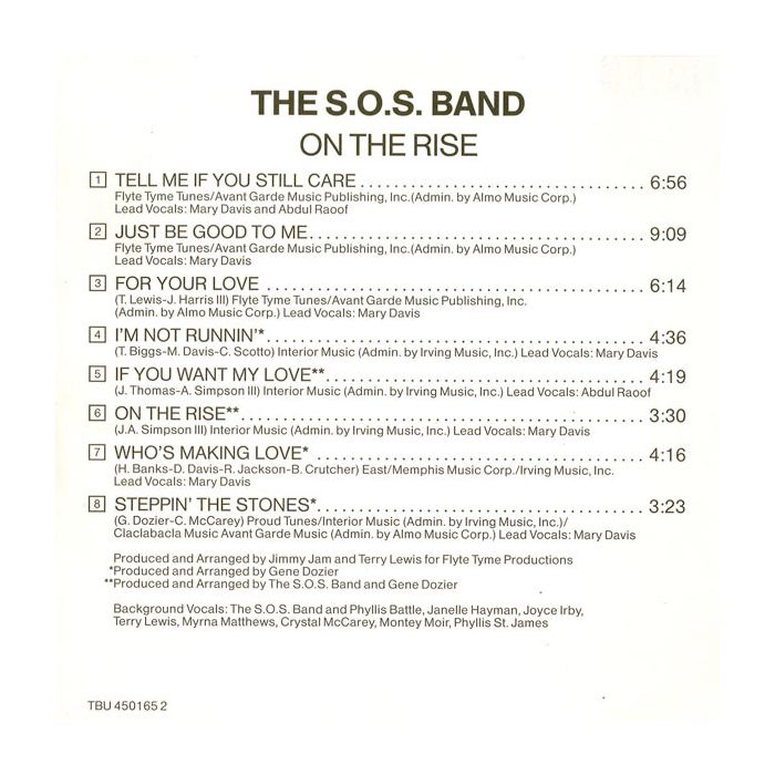 The S.O.S. Band - On The Rise