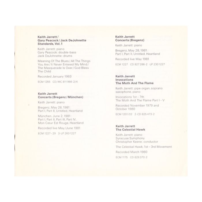 Keith Jarrett / Gary Peacock / Jack DeJohnette - Whisper Not (Live In Paris 1999)