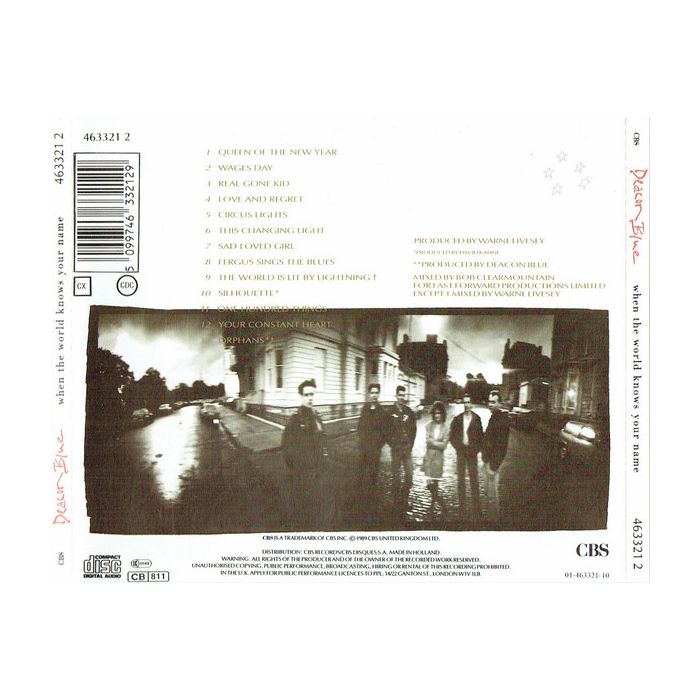 Deacon Blue - When The World Knows Your Name