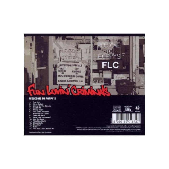 Fun Lovin' Criminals - Welcome To Poppy's