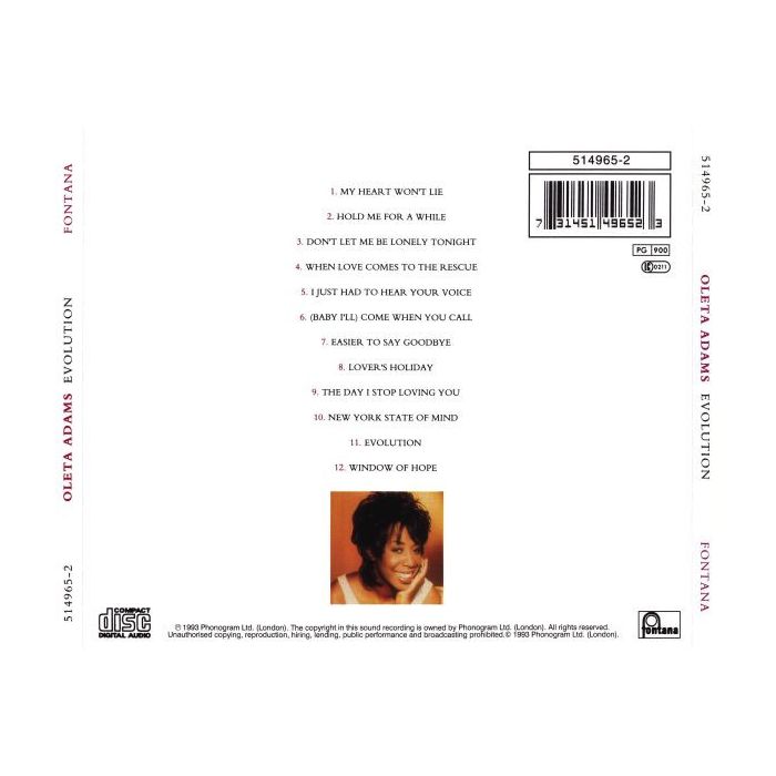 Oleta Adams - Evolution