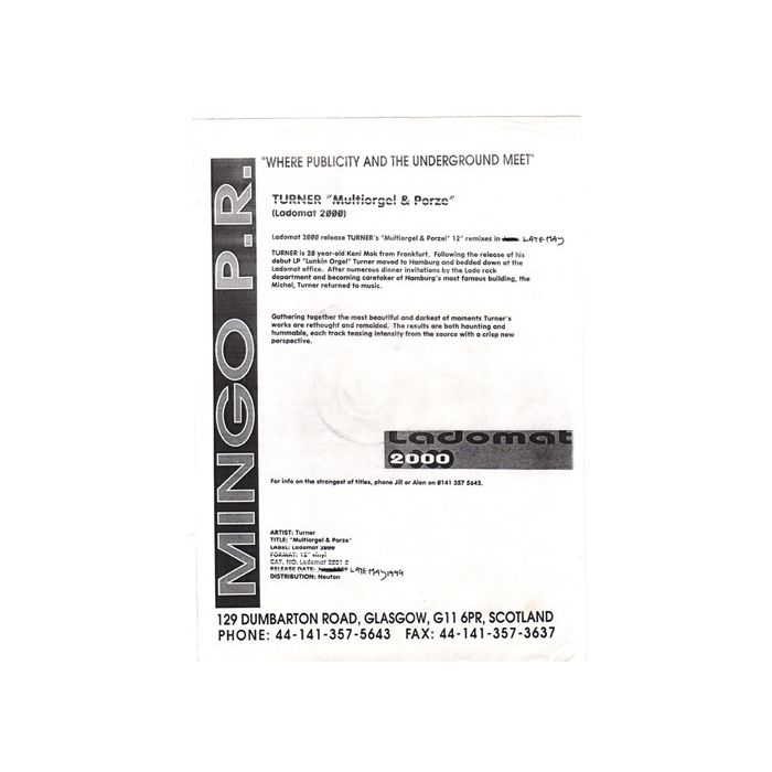 Turner - Multiorgel & Porze
