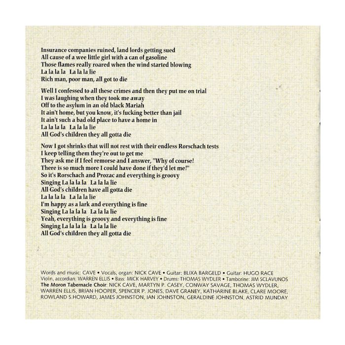 Nick Cave & The Bad Seeds - Murder Ballads