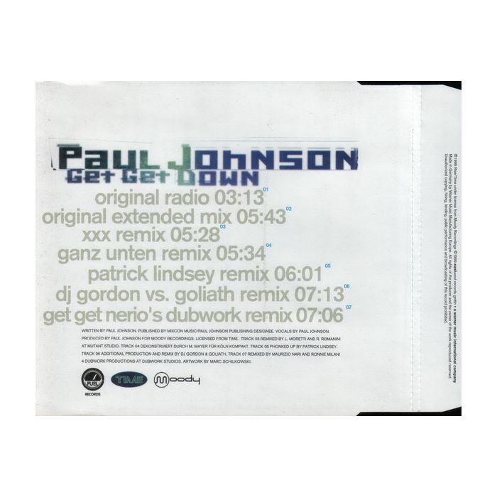 Paul Johnson - Get Get Down